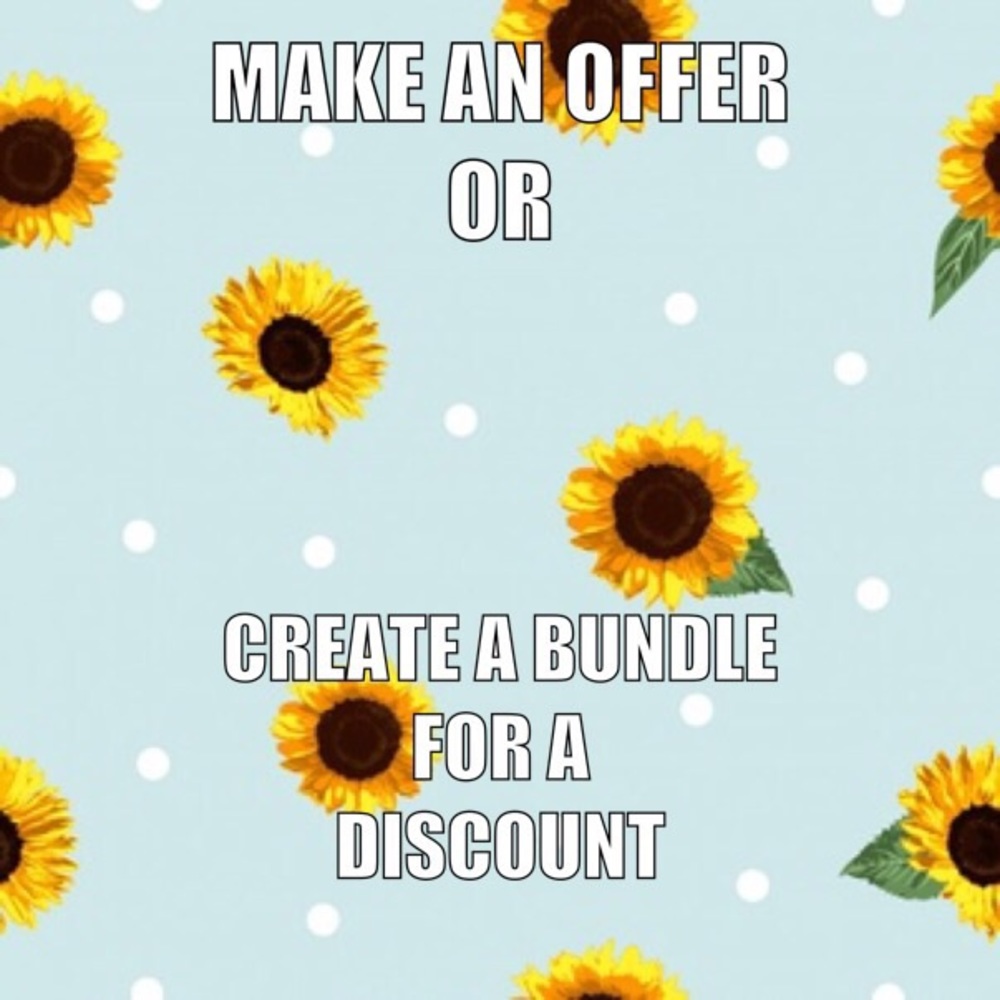 MAKE AN OFFER OR CREATE A BUNDLE ! 🤗🌻